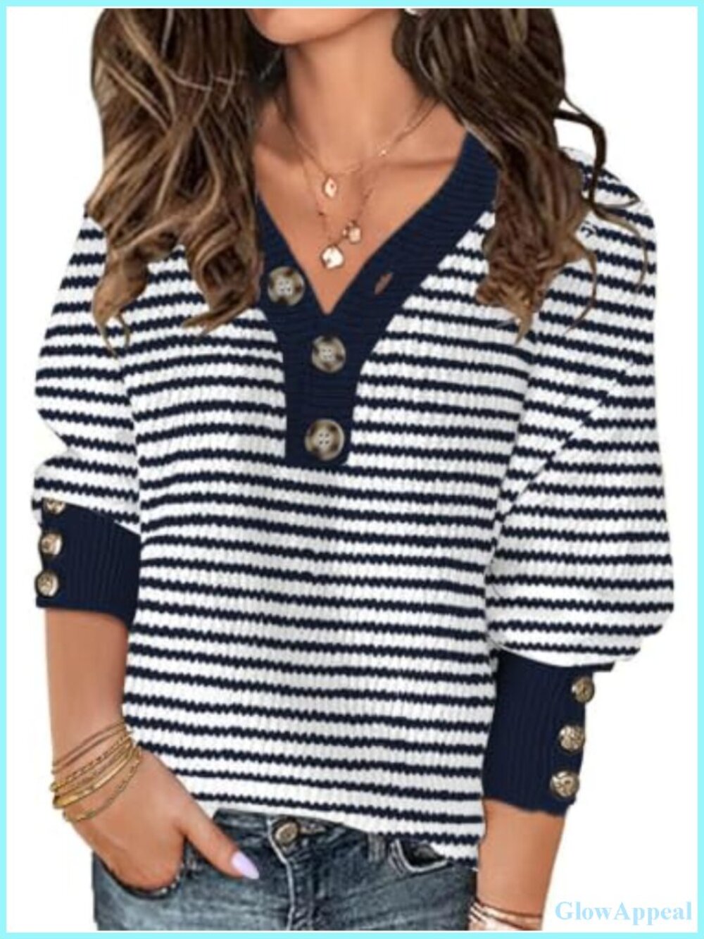 Oversized Chunky Knit Pullover Sweater for Women - Cozy V-Neck Drop Shoulder